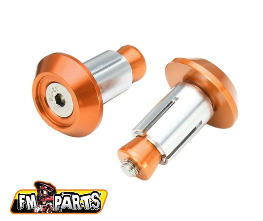 HANDLEBAR ENDS / CAPS ALUMINIUM ORANGE