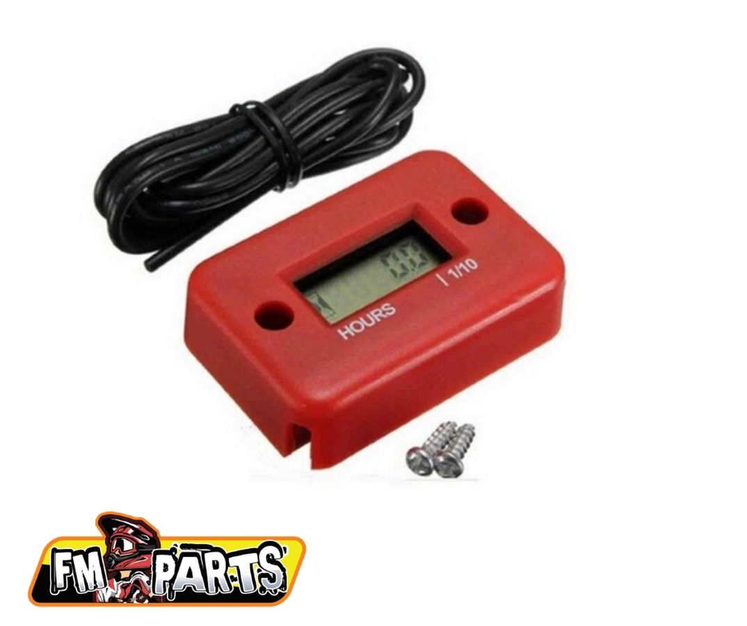 INDUCTIVE HOUR METER WATERPROOF RED (EL)
