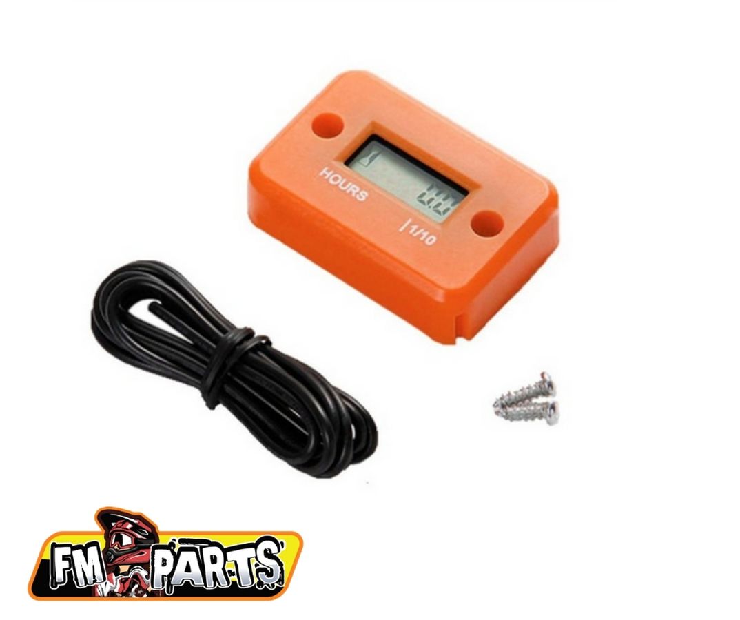 INDUCTIVE HOUR METER WATERPROOF ORANGE (EL)