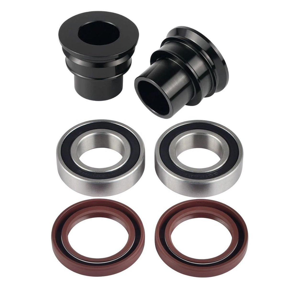 FRONT WHEEL BEARINGS WITH SEALS + SPACERS HUSQVARNA / KTM 03-15 (AXLE 22MM) BLACK
