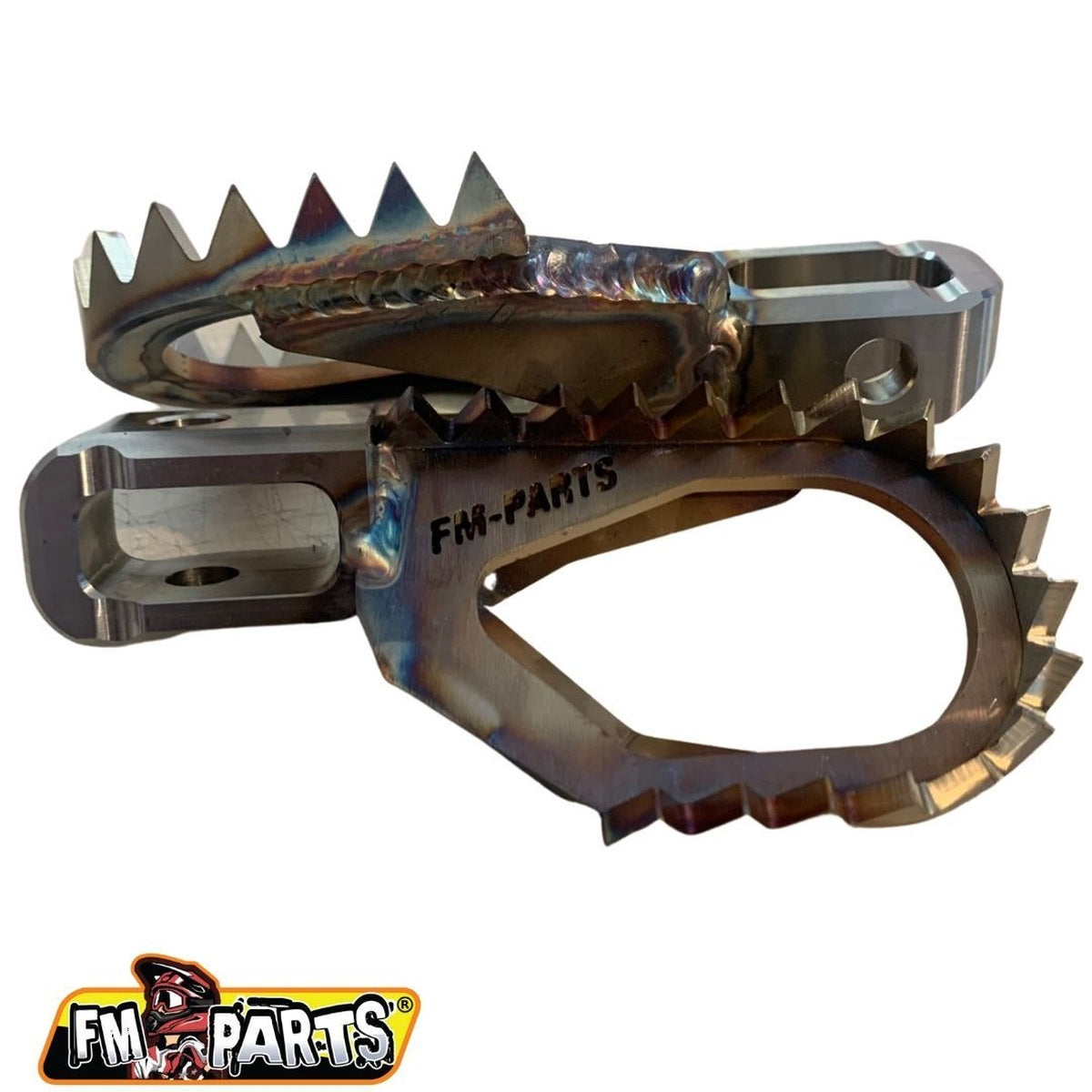 OFFSET FOOTPEGS (SET) STAINLESS GAS GAS / HUSQVARNA / KTM 24 STEEL COLOR