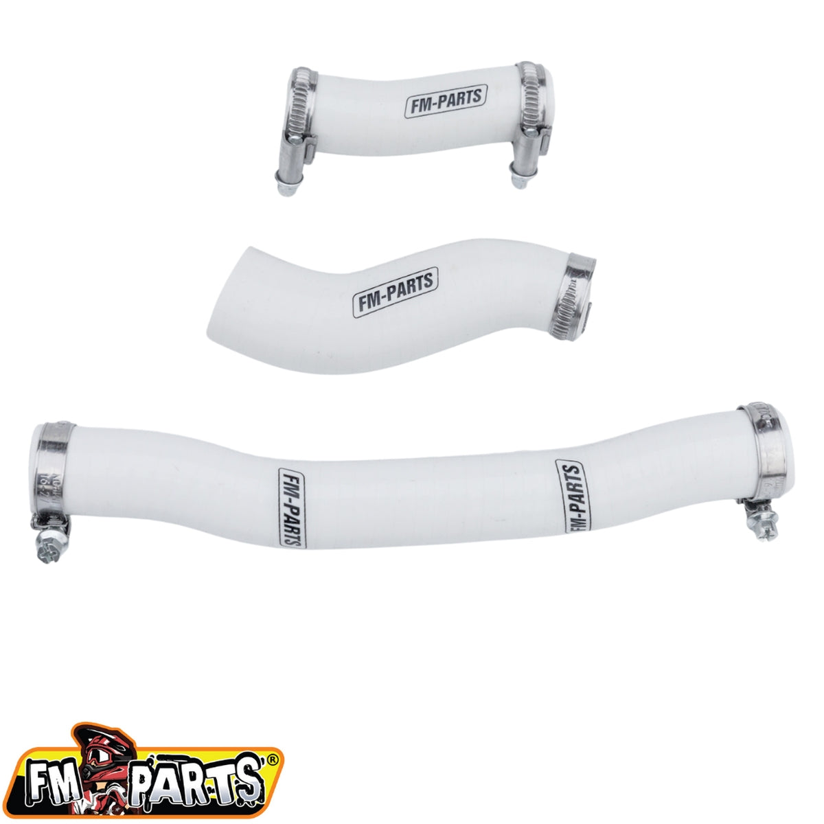 SILICONE RADIATOR HOSES EC 250/300 TPI 20-23 GAS GAS TE/TEI 250/300 TPI 20-23 HUSQVARNA EXC 250/300 TPI 20-23 KTM WHITE