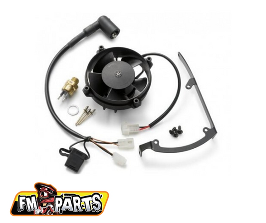 RADIATOR FAN KIT COMPLETE FITS 08-17 HUSQVARNA / KTM (WITH HOSE THERMAL SWITCH)