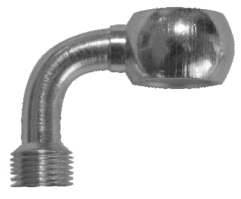 BRAKE HOSE FITTING HOM Ø10MM 90° CHROME