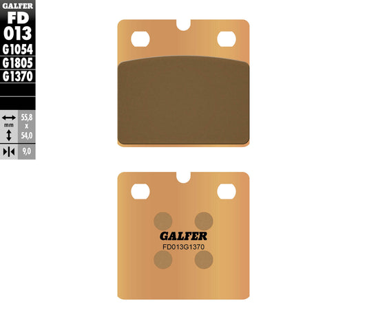 BRAKE PADS KH018 SINTERED METALLIC (GOLD) STREET BMW