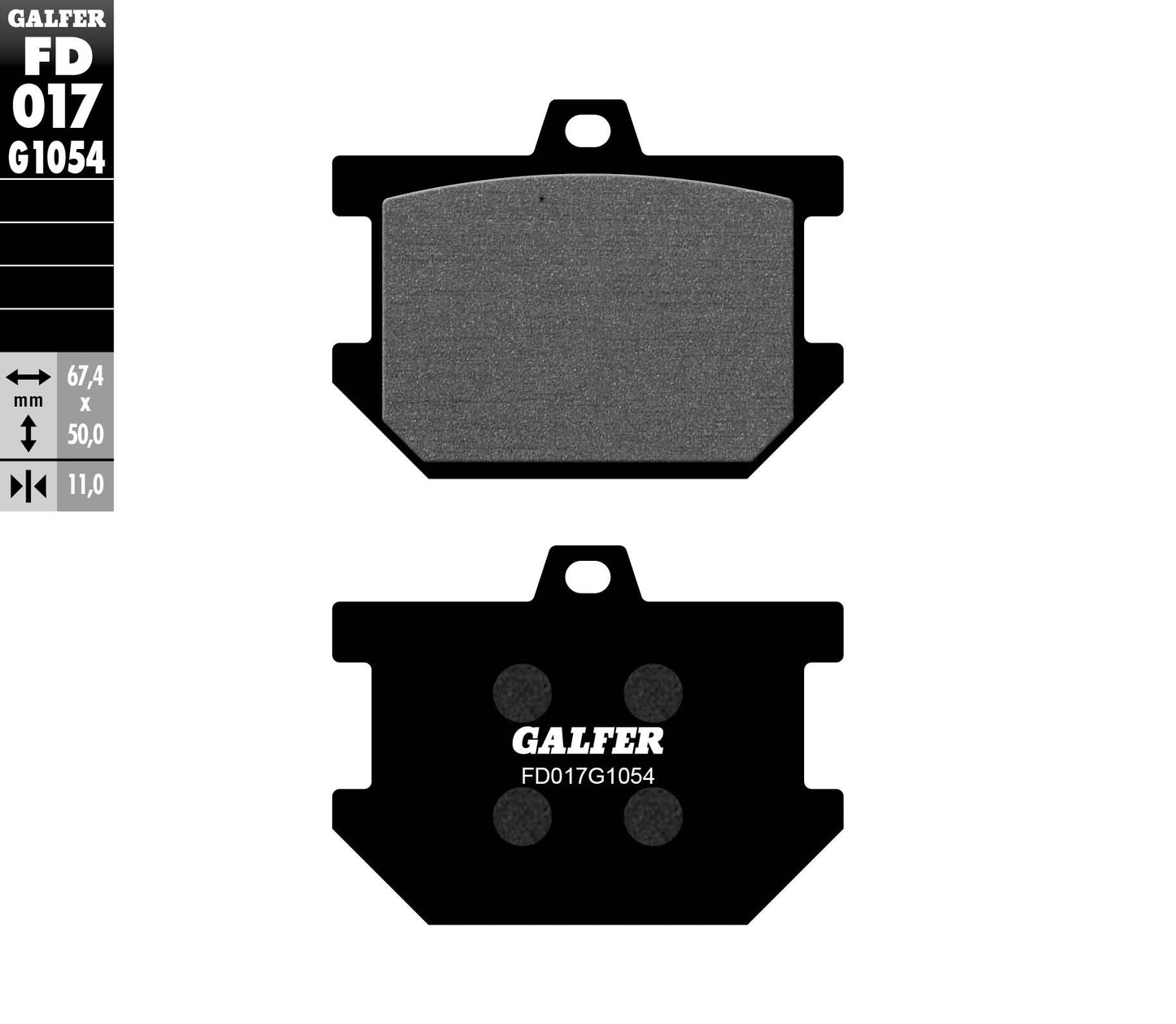 BRAKE PADS KH034 SEMI-METALLIC