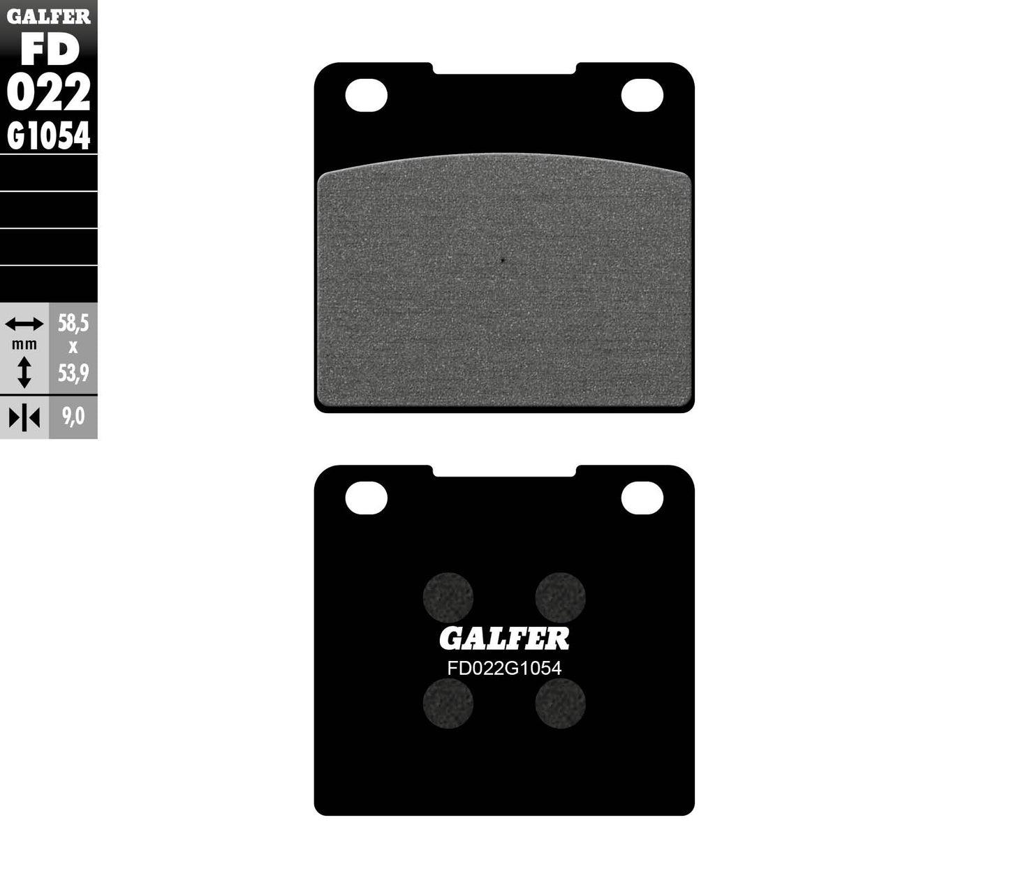 BRAKE PADS KH036 SEMI-METALLIC