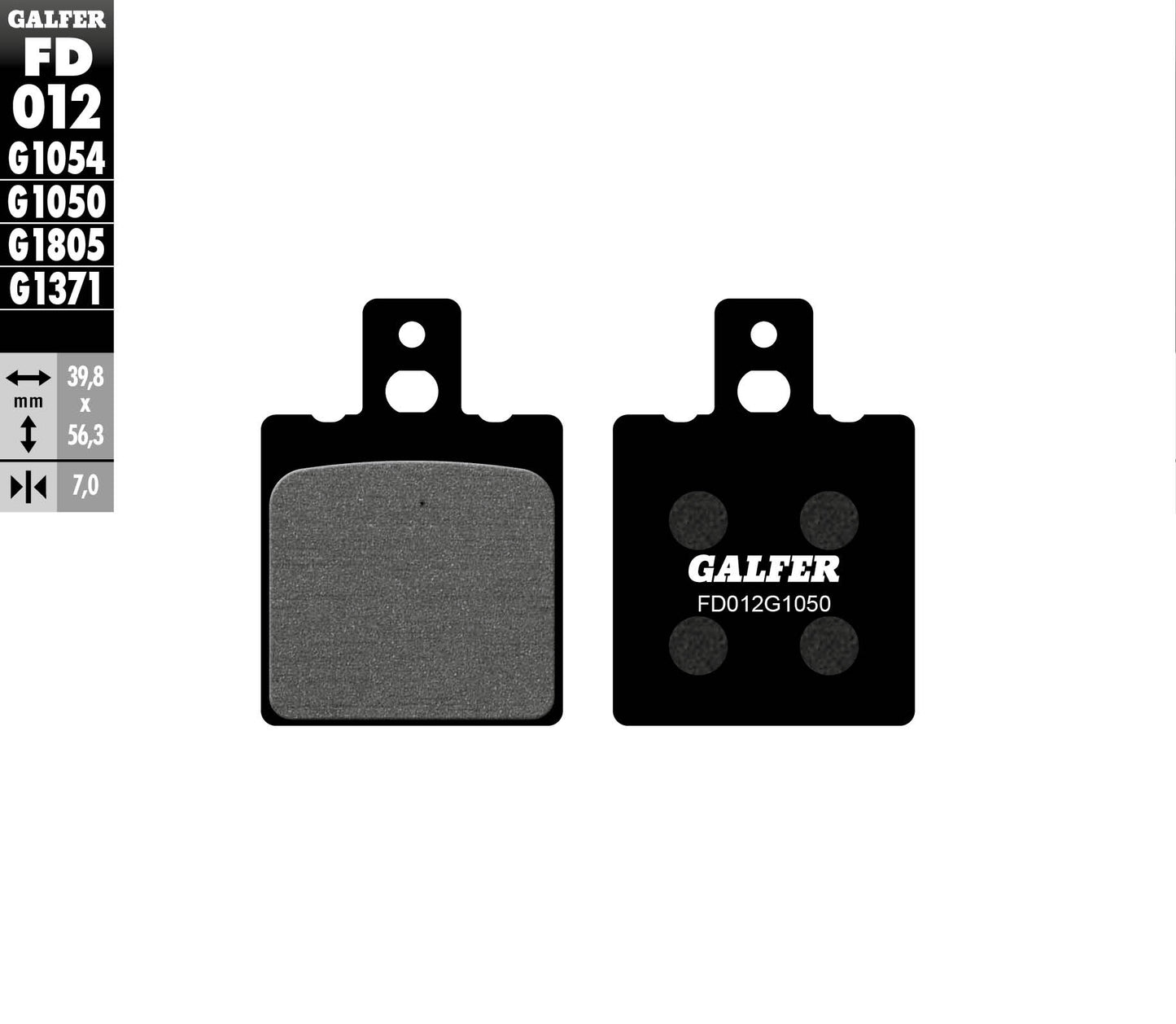 BRAKE PADS KH047 SEMI-METALLIC (SCOOTER)