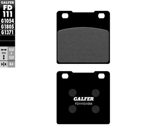 BRAKE PADS KH063 / KH161 SEMI-METALLIC