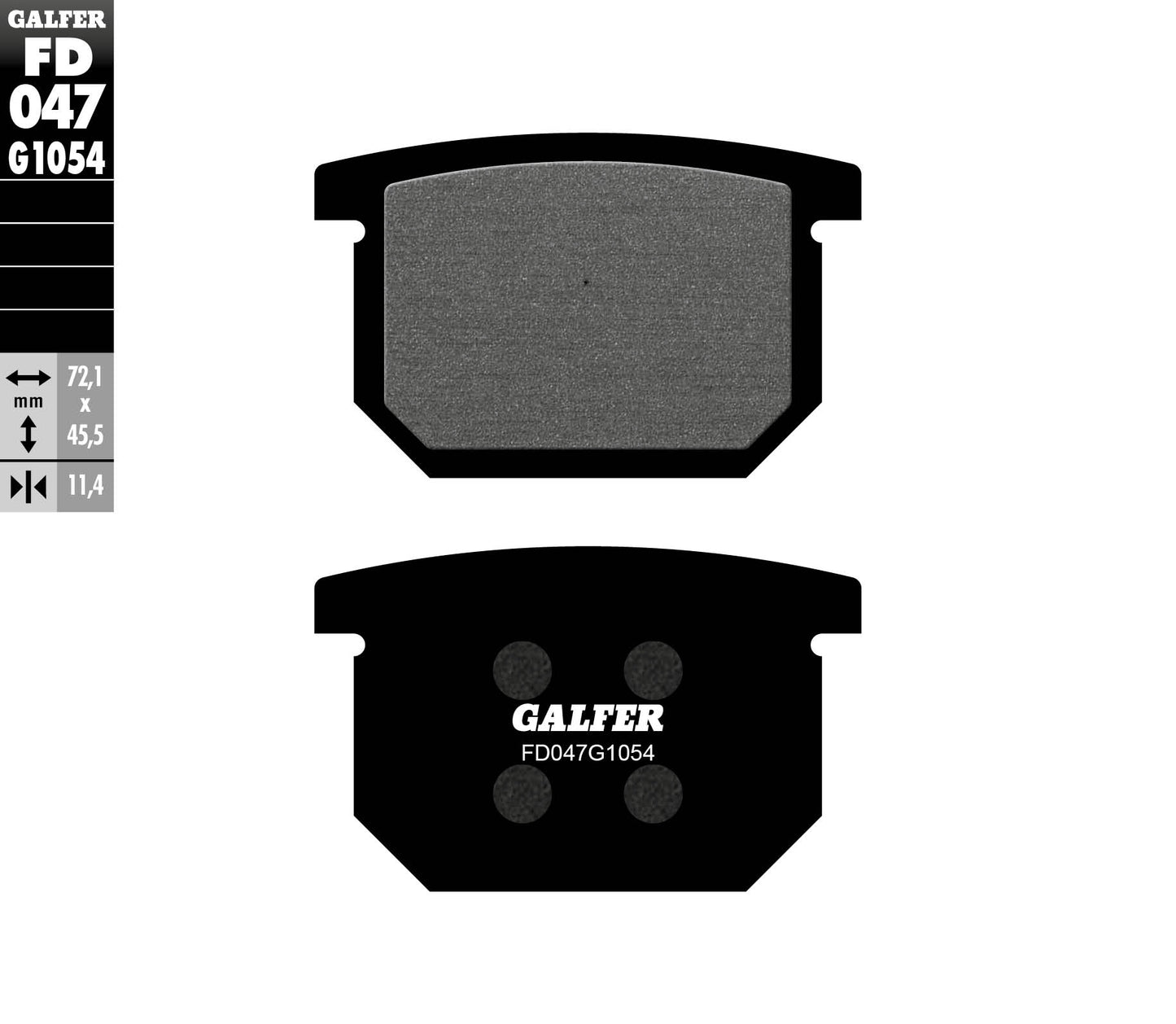 BRAKE PADS KH065 SEMI-METALLIC