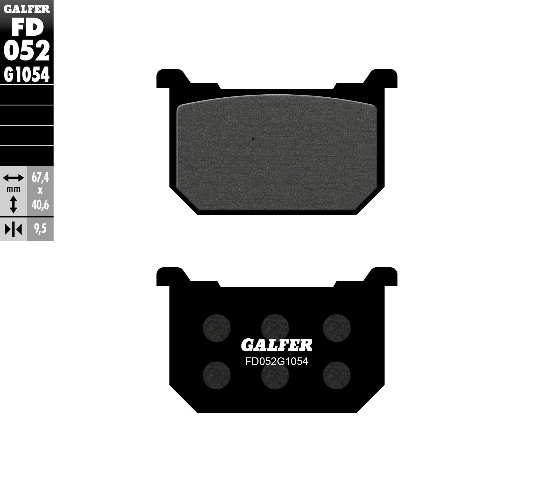 BRAKE PADS KH068 SEMI-METALLIC