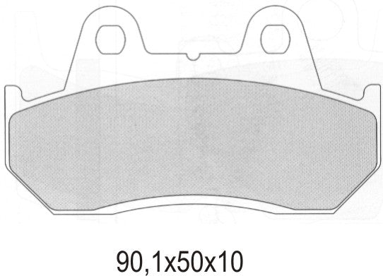 BRAKE PADS KH069 SINTERED METALLIC REAR (GOLD)
