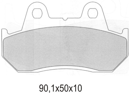BRAKE PADS KH069 SINTERED METALLIC REAR (GOLD)