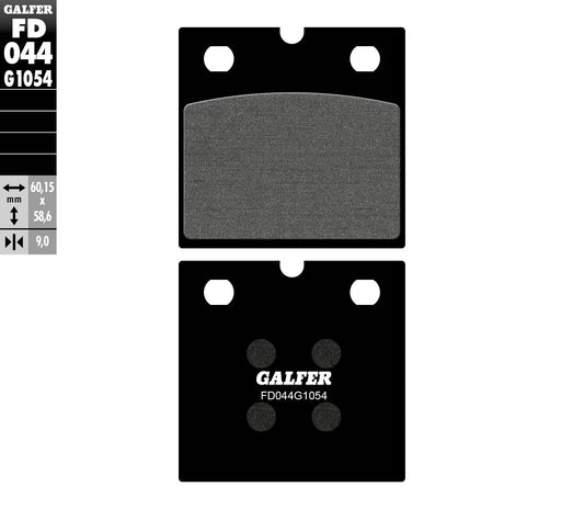 BRAKE PADS KH077 SEMI-METALLIC