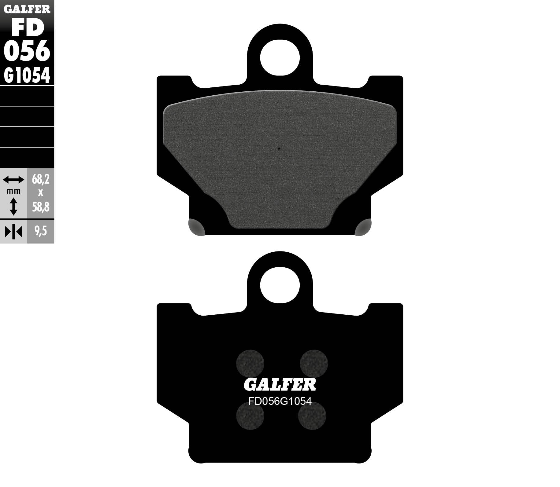 BRAKE PADS KH081 SEMI-METALLIC