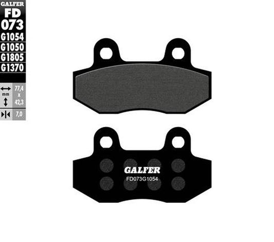 BRAKE PADS KH086 SEMI-METALLIC