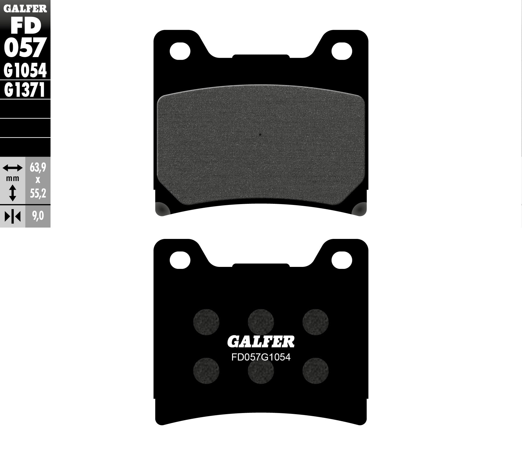 BRAKE PADS KH088 SEMI-METALLIC