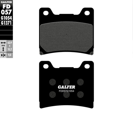 BRAKE PADS KH088 SEMI-METALLIC