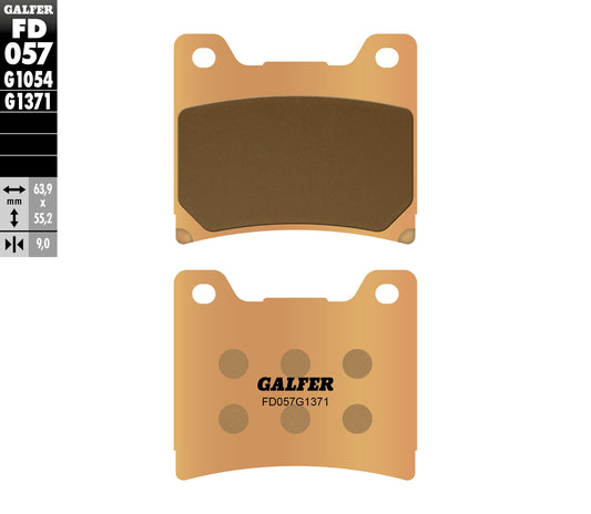 BRAKE PADS KH088 SINTERED METALLIC (GOLD) STREET