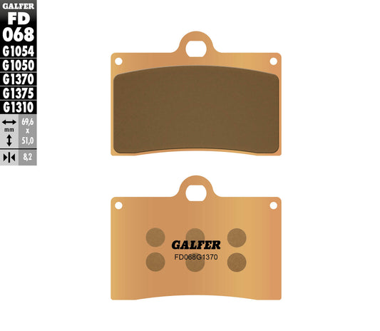 BRAKE PADS KH095 SINTERED METALLIC (GOLD) STREET