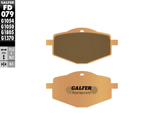 BRAKE PADS KH101 SINTERED METALLIC (GOLD) STREET