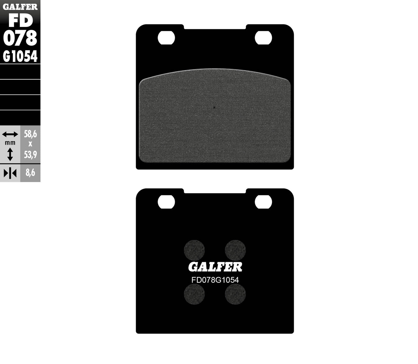 BRAKE PADS KH103 SEMI-METALLIC