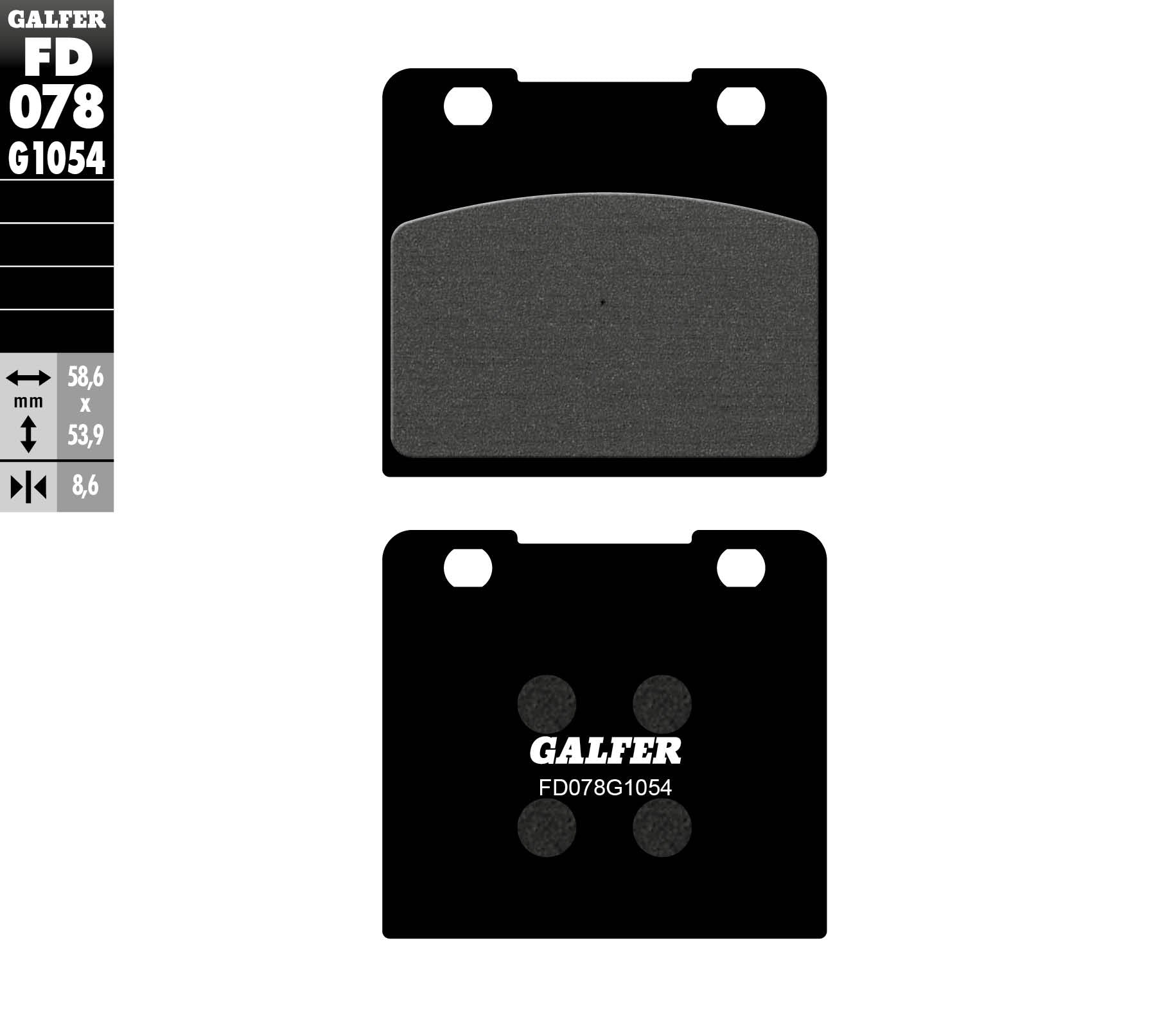 BRAKE PADS KH103 SEMI-METALLIC