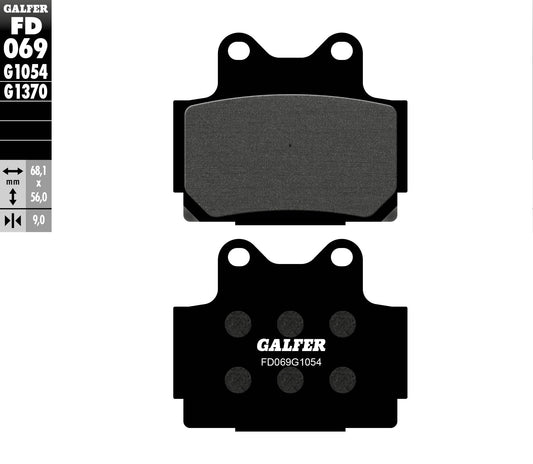 BRAKE PADS KH104 SEMI-METALLIC