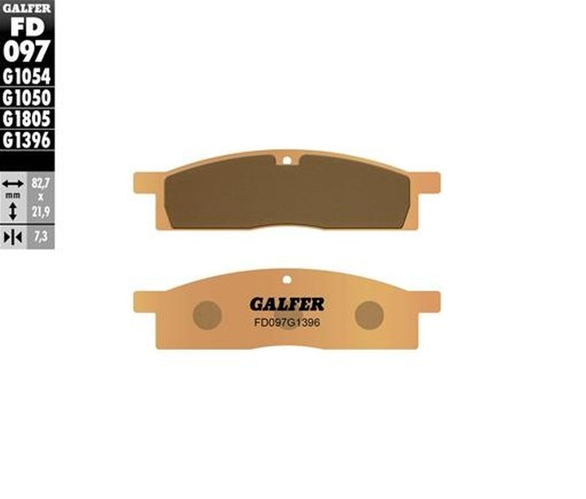 BRAKE PADS KH119 SINTERED METALLIC (GOLD) OFF ROAD