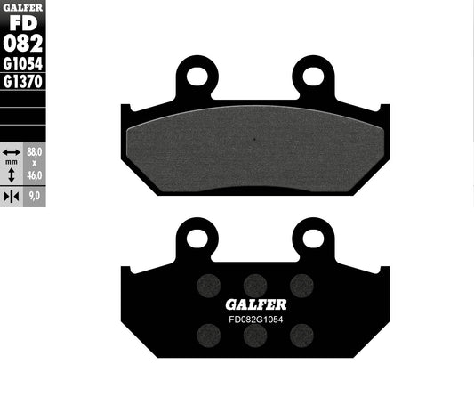 BRAKE PADS KH124 / KH412 SEMI-METALLIC