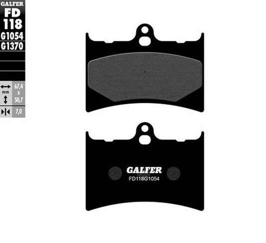 BRAKE PADS KH126 SEMI-METALLIC