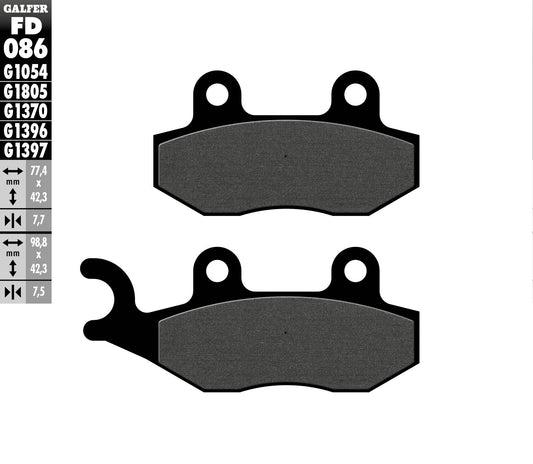 BRAKE PADS KH135 / KH214 SEMI-METALLIC