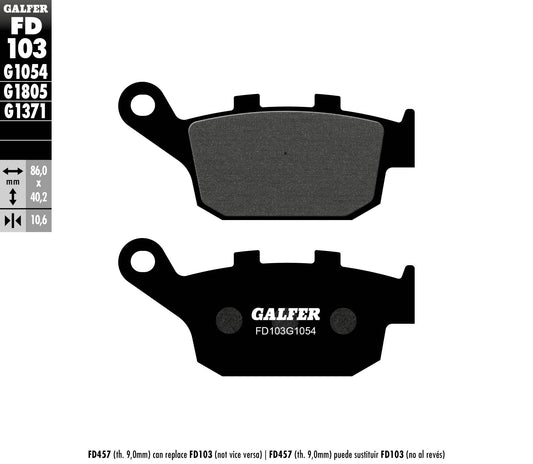 BRAKE PADS KH140 SEMI-METALLIC