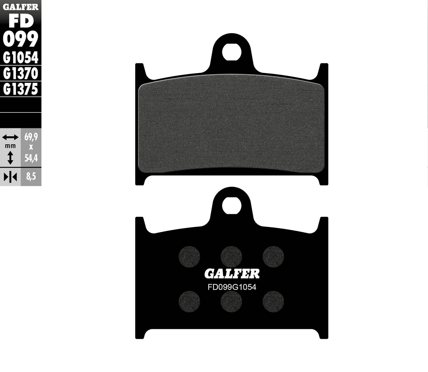 BRAKE PADS KH145 / KH236 SEMI-METALLIC