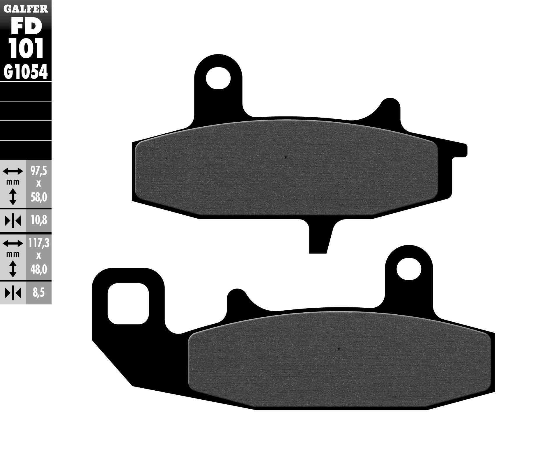 BRAKE PADS KH147 SEMI-METALLIC