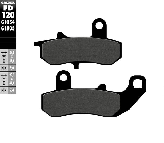 BRAKE PADS KH157 SEMI-METALLIC