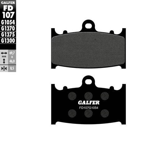 BRAKE PADS KH158 SEMI-METALLIC