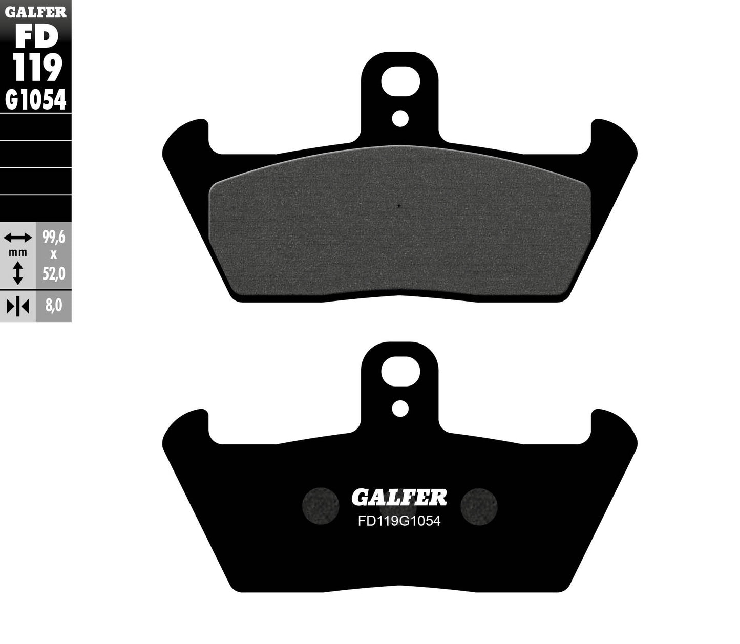 BRAKE PADS KH163 SEMI-METALLIC