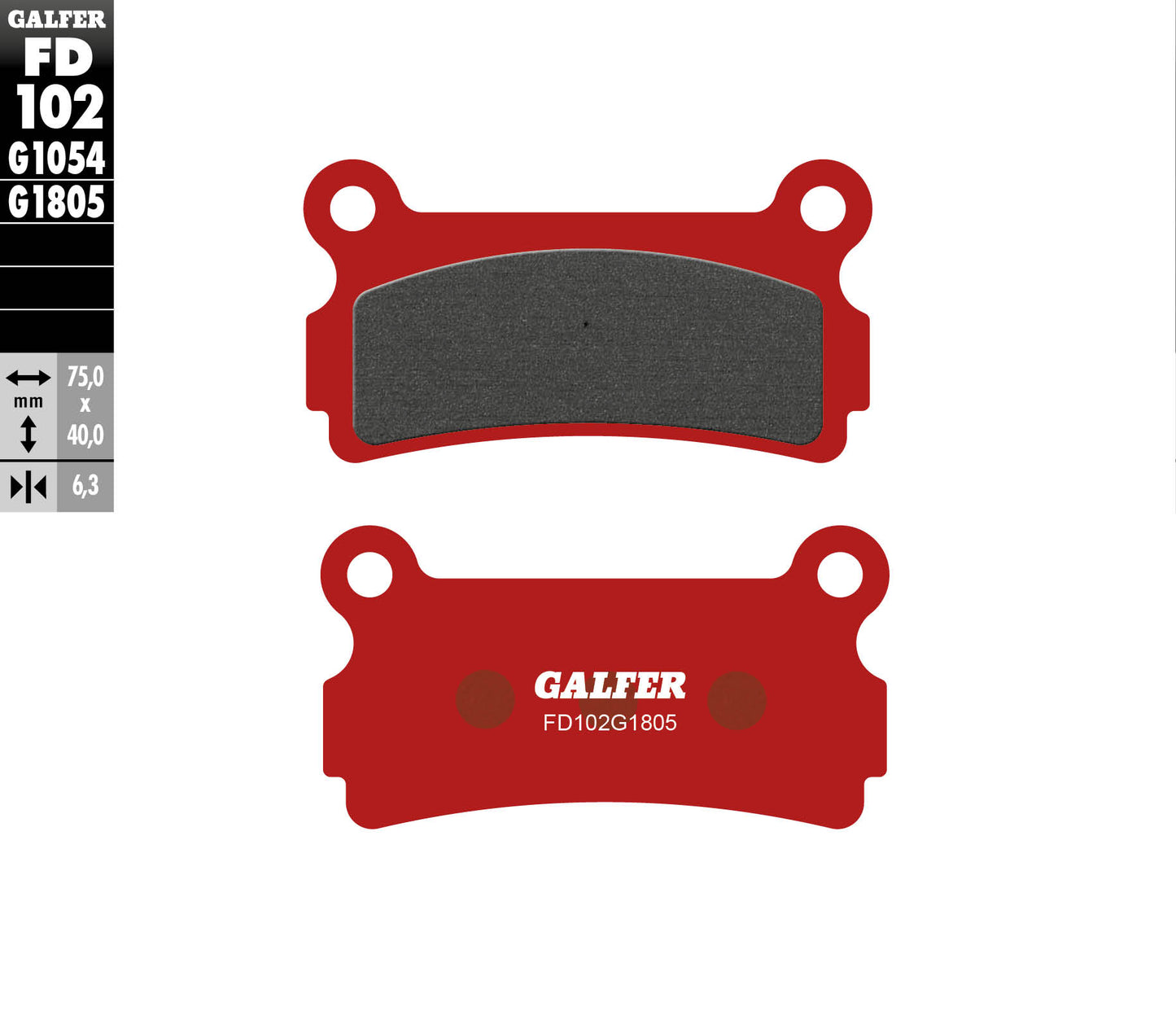 BRAKE PADS KH164 SEMI-METALLIC TRIAL