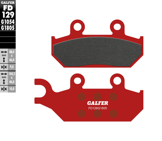 BRAKE PADS KH172 SEMI-METALLIC