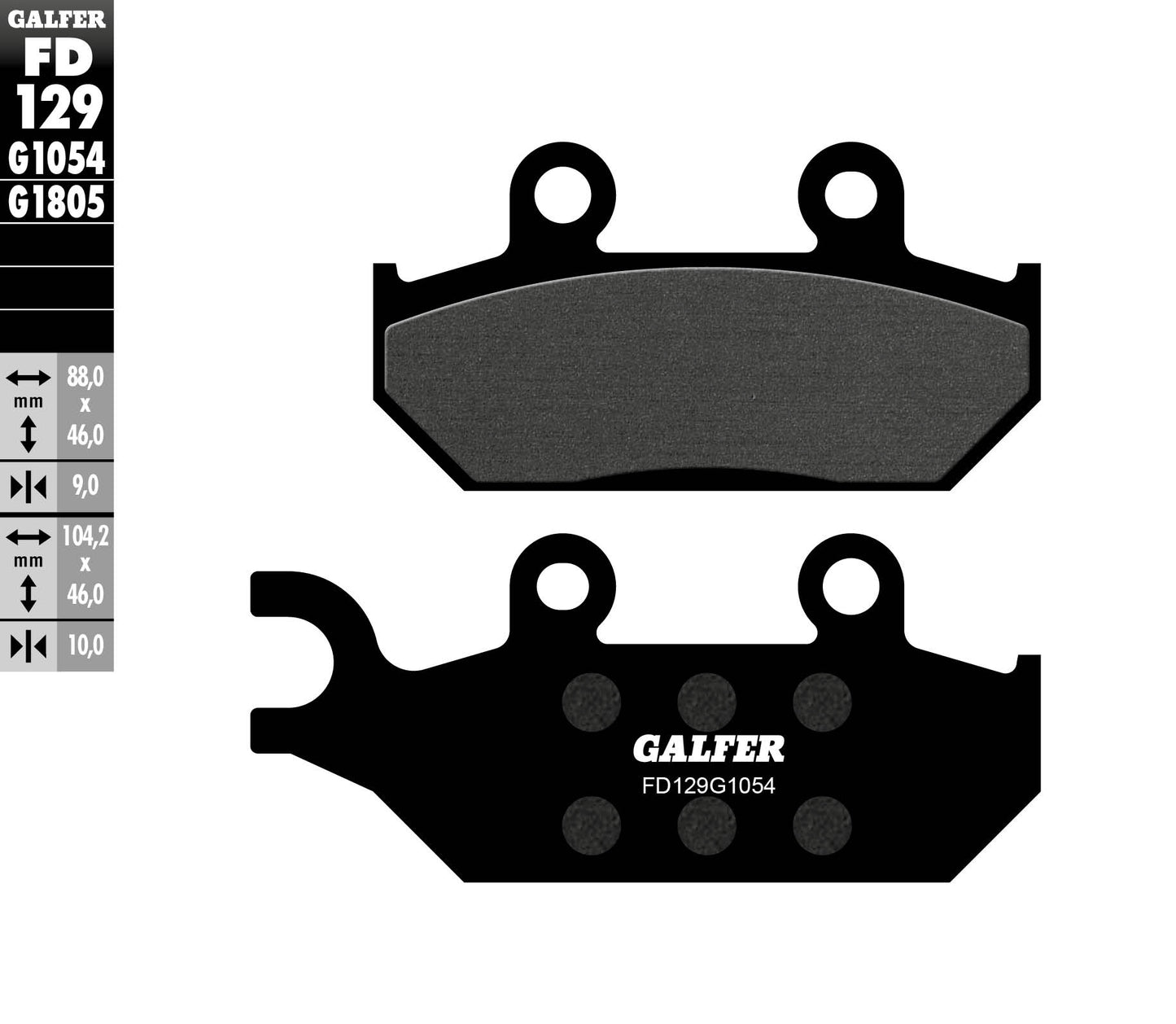 BRAKE PADS KH172 SEMI-METALLIC