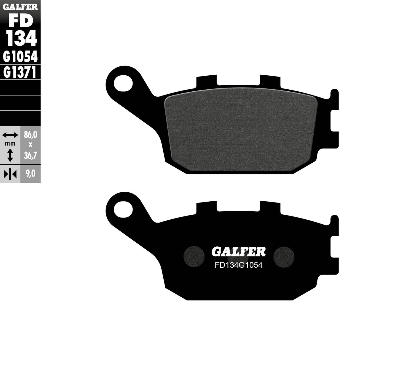 BRAKE PADS KH174 SEMI-METALLIC