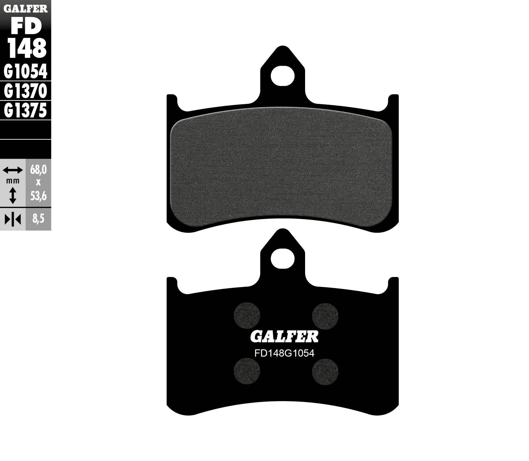 BRAKE PADS KH187 SEMI-METALLIC