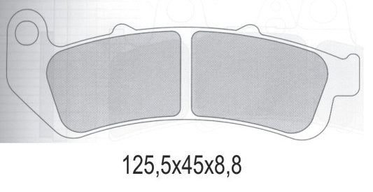 BRAKE PADS KH189 SEMI-METALLIC