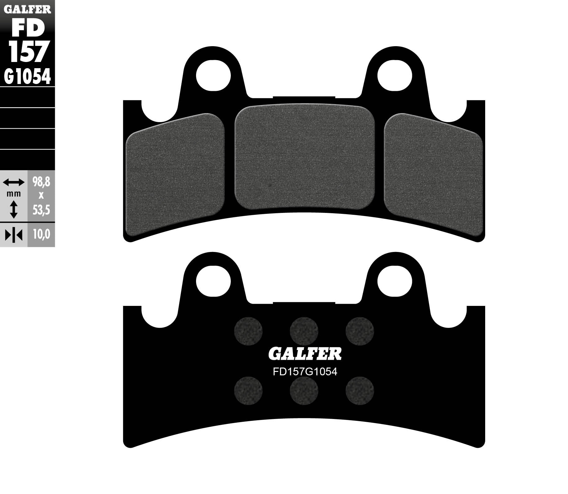 BRAKE PADS KH190 SEMI-METALLIC
