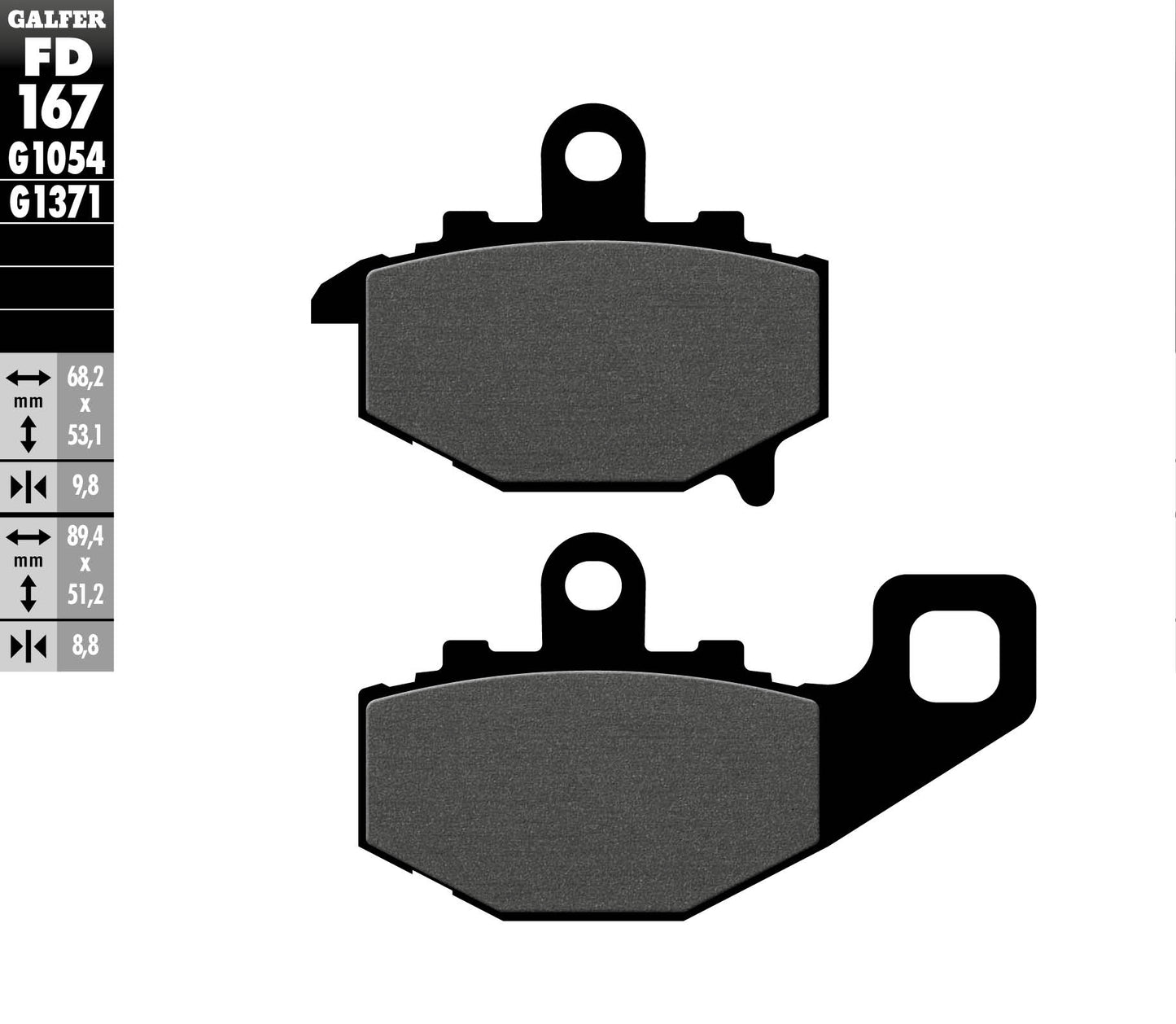 BRAKE PADS KH192 SEMI-METALLIC