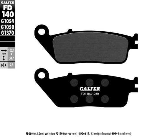 BRAKE PADS KH196 SEMI-METALLIC