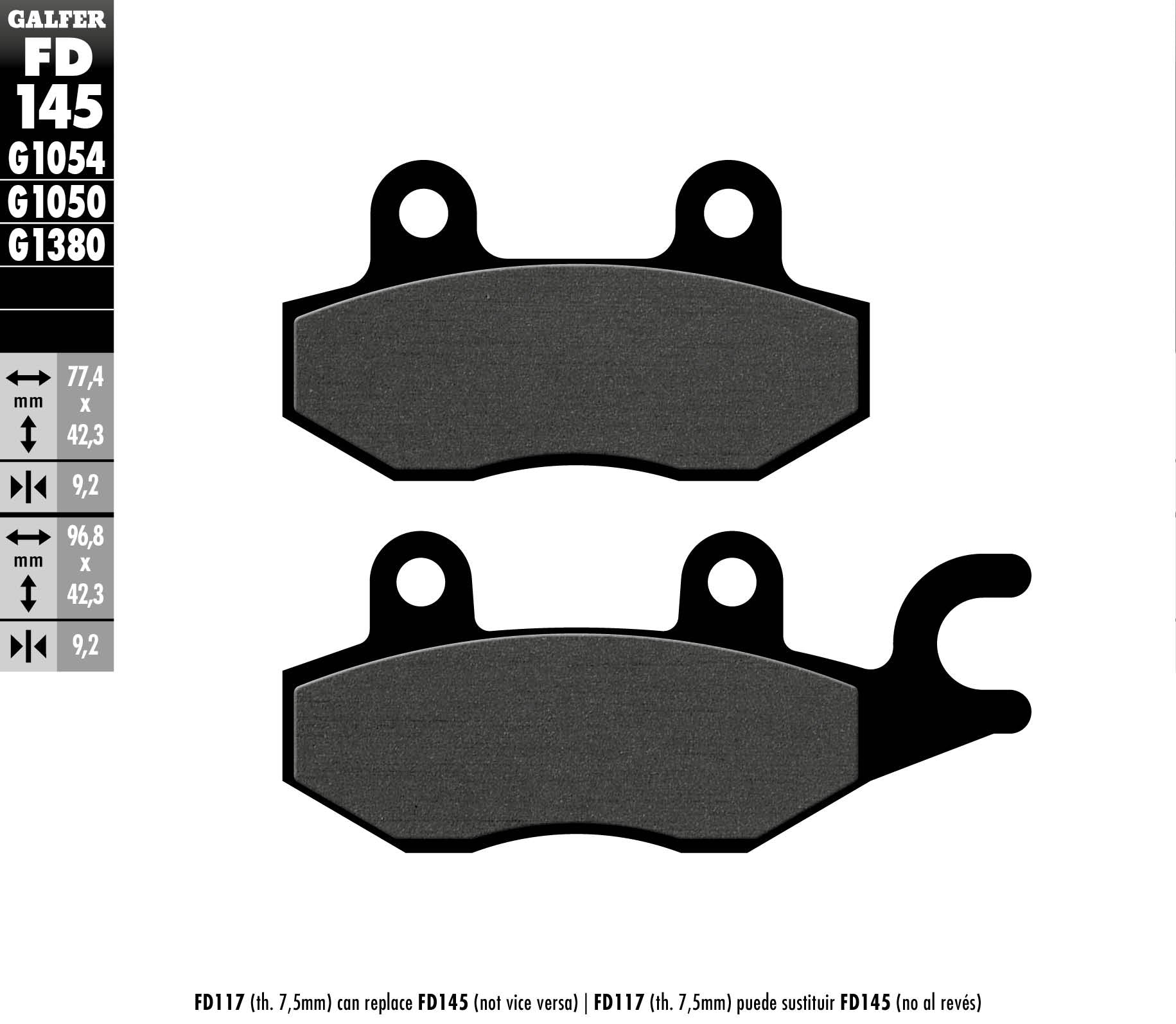 BRAKE PADS KH197 SEMI-METALLIC SCOOTER