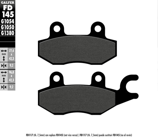 BRAKE PADS KH197 SEMI-METALLIC