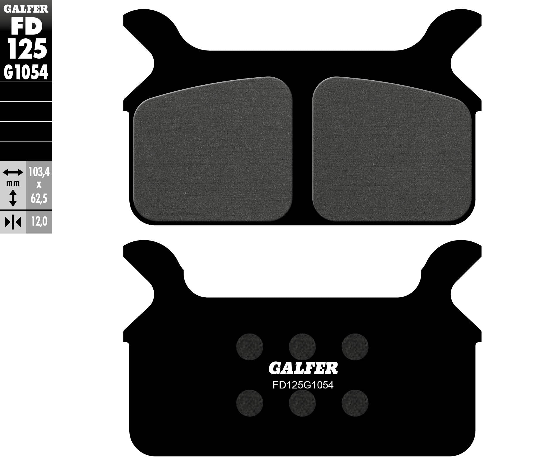 BRAKE PADS KH201 SEMI-METALLIC HARLEY DAVIDSON